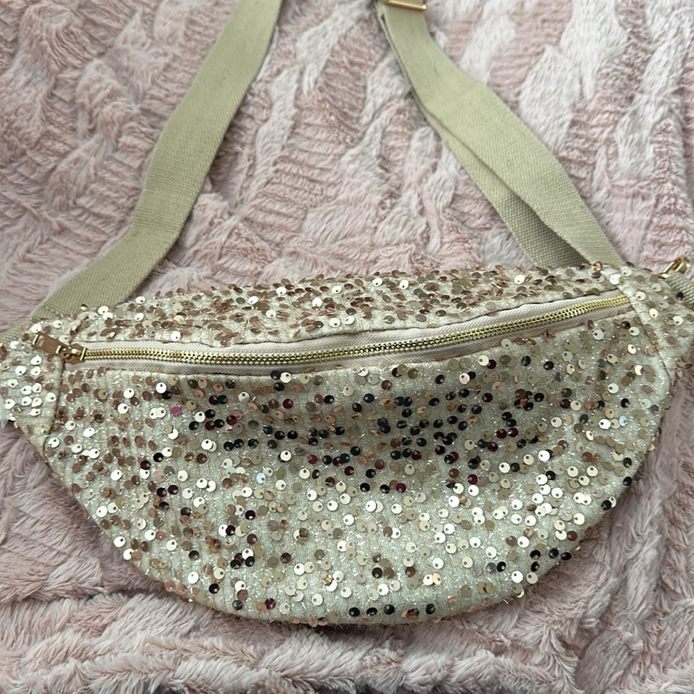 New Crossbody Bag, Fanny Pack with 2 pockets